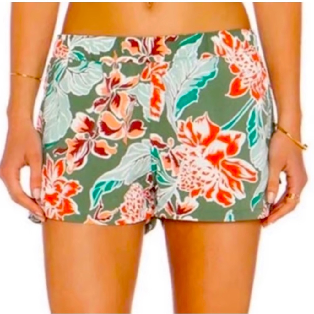 Patagonia Baggies Women's Shorts - Green and Orange